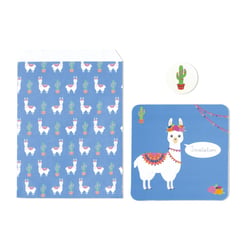 Lot de 8 invitations - Baby lama - Artyfêtes