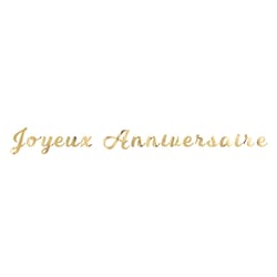 Guirlande lettres - Joyeux anniversaire or - Artyfêtes 