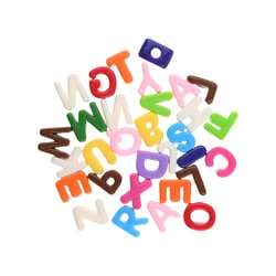 Perles alphabet XXL - 9 cm - Créalia
