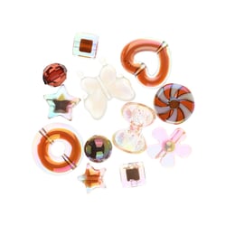 Perles kawaï marron x12 - Créalia