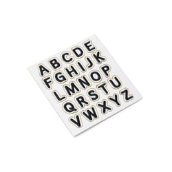 Patchs thermocollants alphabet et symboles - 8 cm - Créalia