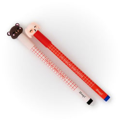 Lot de 2 stylos effaçables Mr Wonderful - Bo-Bo St-Valentin - Noir et bleu