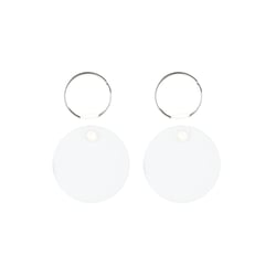 Porte-clés sublimables ronds en bois x2 - Créalia