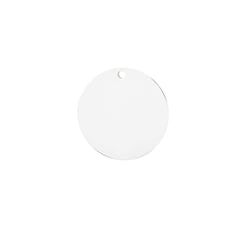 Médaillon à graver rond en métal - Gravure laser et IR - Créalia