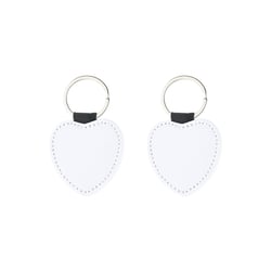 Porte-clés sublimables coeurs en tissu x2 - Créalia