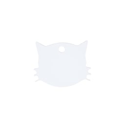 Médaillon sublimable métal forme chat - Créalia