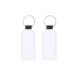Porte-clés sublimables rectangulaires en tissu x2 - Créalia