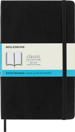 Carnet Moleskine - Noir - Grille pointillée
