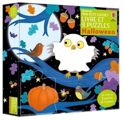 Halloween : mon petit coffret livre et 3 puzzles