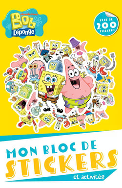 Bob l'éponge - Bloc de stickers et activités