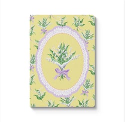 Carnet premium Ohh Deer - A5 14,8 x 21 cm – Yellow Lily of The Valley  Vignette - Pages lignées