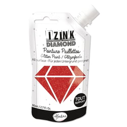 Aladine iZink DIAMOND - Peinture - rouge - 80 ml