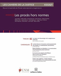 Les cahiers de la justice n.1/2026
