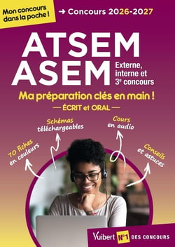 Concours ATSEM-ASEM  2026-2027 : Mon concours dans la poche - Externe, interne, 3e concours - Catégorie C