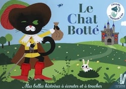 Le chat botté en livre sonore à toucher grandes piles alcalines