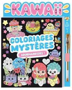 Coloriages mystères kawaii gourmandises