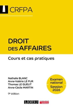 Droit des affaires : Examen national Session 2026 (9e édition)