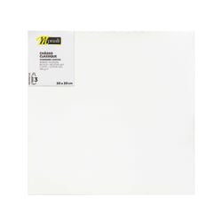 Châssis Monali - Polyester recyclé 65% coton 35% - Blanc - 50 x 50 x 2,5 cm