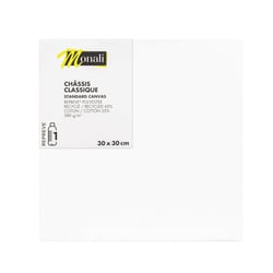 Châssis classique - Format carré - Polyester recyclé 65% coton 35% - 380 g/m² - 30 x 30 cm - Monali