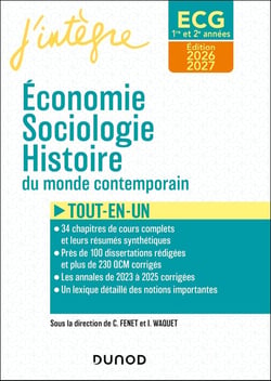 Économie, Sociologie, Histoire du monde contemporain - ECG 1re et 2e années - Tout-en-un (édition 2026/2027)