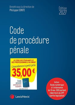 Code de procédure pénale (édition 2027)