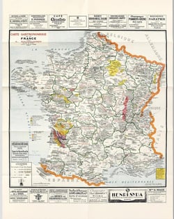 Carte : Carte gastronomique de la France