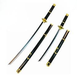 Katana décoratif en bambou inspiré du Yubashiri de Roronoa Zoro - One Piece