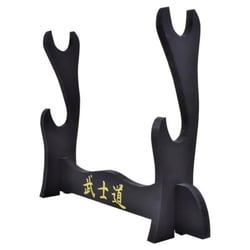 Presentoir de table en bois pour 2 katanas à monter