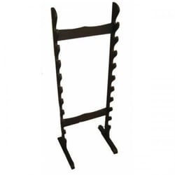 Support en bois noir mat 10 places