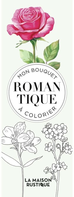 Mon bouquet romantique à colorier