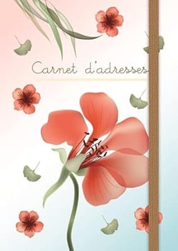 Carnet d'adresses (petit) - transparent flowers