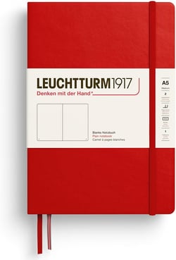 Carnet Leuchtturm1917 - Cerise - A5 14,5 x 21 cm - Notebook 411 - 251 pages uni