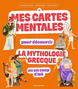 Mes cartes mentales pour découvrir la mythologie grecque en un coup d'oeil