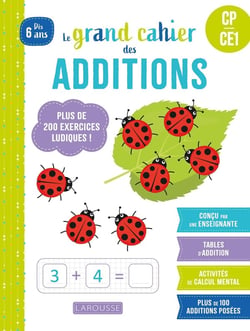 Le grand cahier des additions - CP, CE1