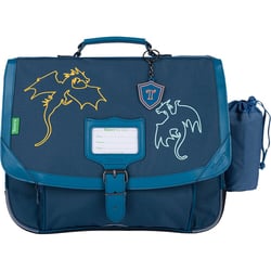 Cartable Tann's 38 cm - Bleu - Les Fantaisies Merlin - 2 compartiments ...