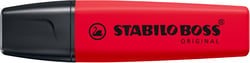 Surligneur pointe biseautée -  STABILO - Vrai rouge - BOSS ORIGINAL Wildflowers