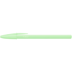 Stylo bille BIC - Cristal Pastel vert - Bleu - Pointe moyenne