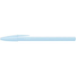 Stylo bille BIC - Cristal Pastel bleu - Bleu - Pointe moyenne