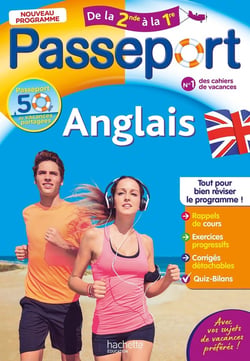 Passeport : Anglais - De la 2de à la 1re - Cahier de vacances