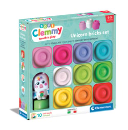 Boîte arc-en-ciel 10 cubes licorne - Clementoni