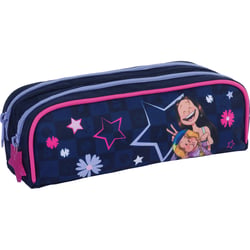 Trousse rectangulaire 2 compartiments Oberthur – Bleu marine – Les Sisters