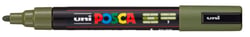 Marqueur Posca - Pointe conique moyenne - Vert kaki - PC5M