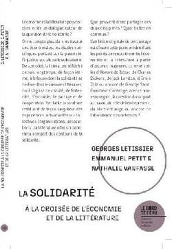 La solidarité à la croisée de l'économie et de la littérature