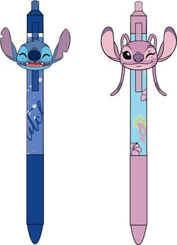 Présentoir 36 stylos effaçables STITCH , Matière plastique, Dimension (cm) : 1x14,2x1. 0