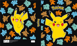 Classeur 32 x 26 cm carton La Plume Dorée - Dos 40 mm - Pokémon