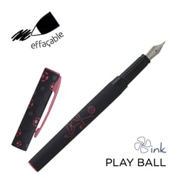 Stylo plume Ink - Plumink Metal Playball - Pointe moyenne - Modèles aléatoires - Vendu à l'unité