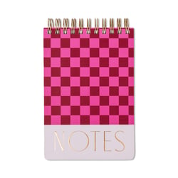 Bloc-notes Designworks - XL - Carreaux rose