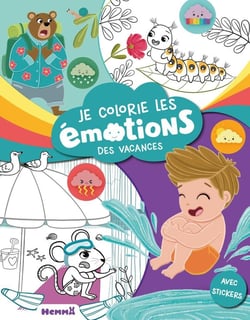 Je colorie les émotions des vacances - Avec stickers