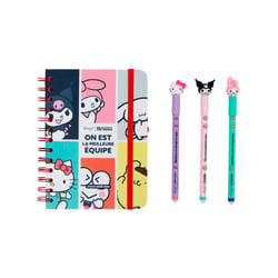Agenda scolaire journalier 2026/2027 Mr. Wonderful Hello Kitty "On est la meilleure équipe" petit format & stylos effaçables Bo-Bo