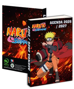 Agenda scolaire journalier 2026/2027 La plume dorée - 12 x 17 cm - Naruto Shippuden